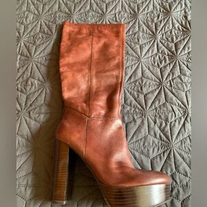 Nine West Brown Leather Boots (NEW)